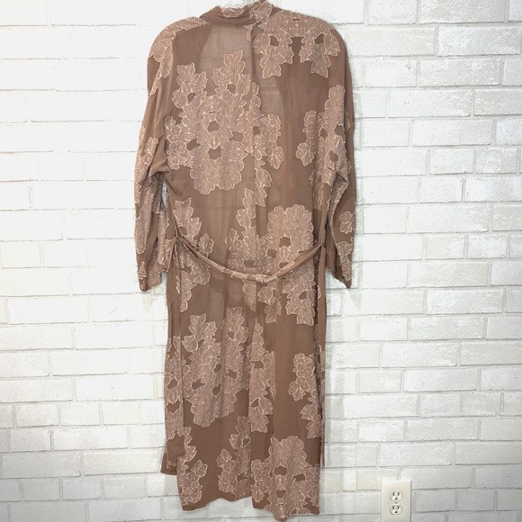 Wilfred Sheer Lace Duster Kimono XXS Boho Festival Layering Long Cardigan Boho - Picture 7 of 14